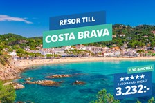 VILDT BILLIGT! 5★ resor till Costa Brava från 3.232:-