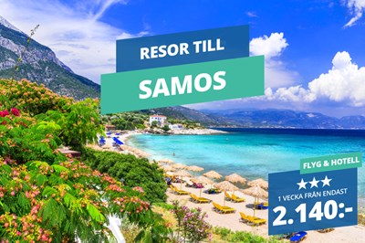1 vecka på Samos – Sista minuten-resor från 2.140:-