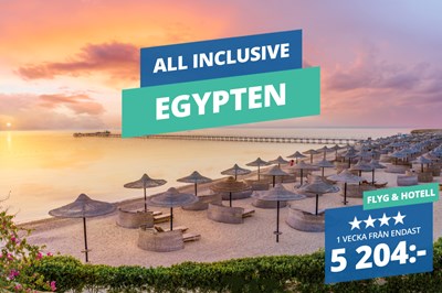 4-stjerners vinterreiser til Egypten med All inclusive fra 5 204:-