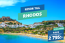 Badsemester på Rhodos – Boka din resa från 2 795:-