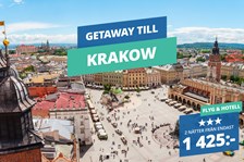 Res på storstadssemester till Krakow med flyg och 3? hotell från 1 425:-