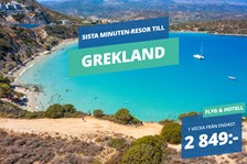 Sista minuten-resor till Grekland från 2 849:-