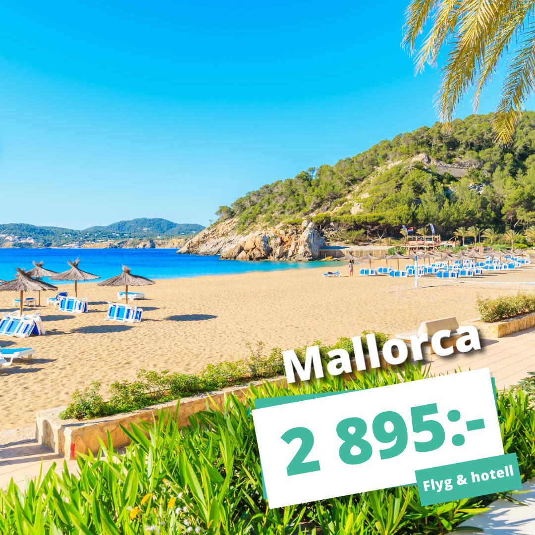 Solsemester på Mallorca – Boka din resa nu från 2 895:-