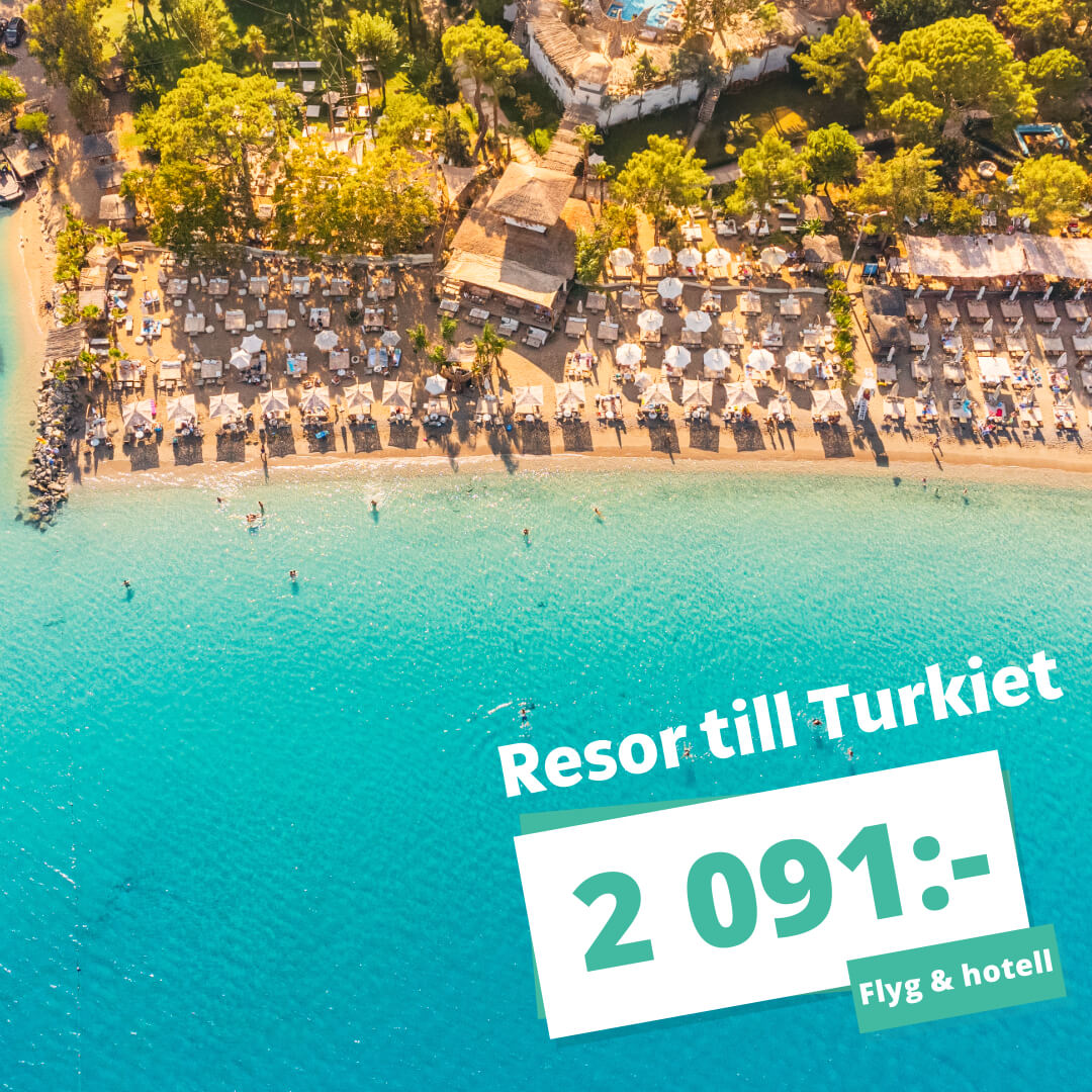 Billig semester? Sista minuten-resor till Turkiet från 2 091:-
