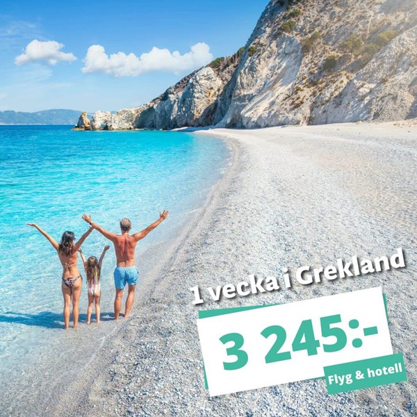 Prissänkning! Sista minuten-resor till Grekland från 3 245:-