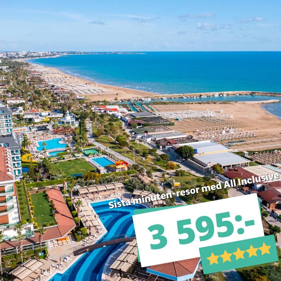 Lyx till lågt pris: 5★ All Inclusive från 3 595:-