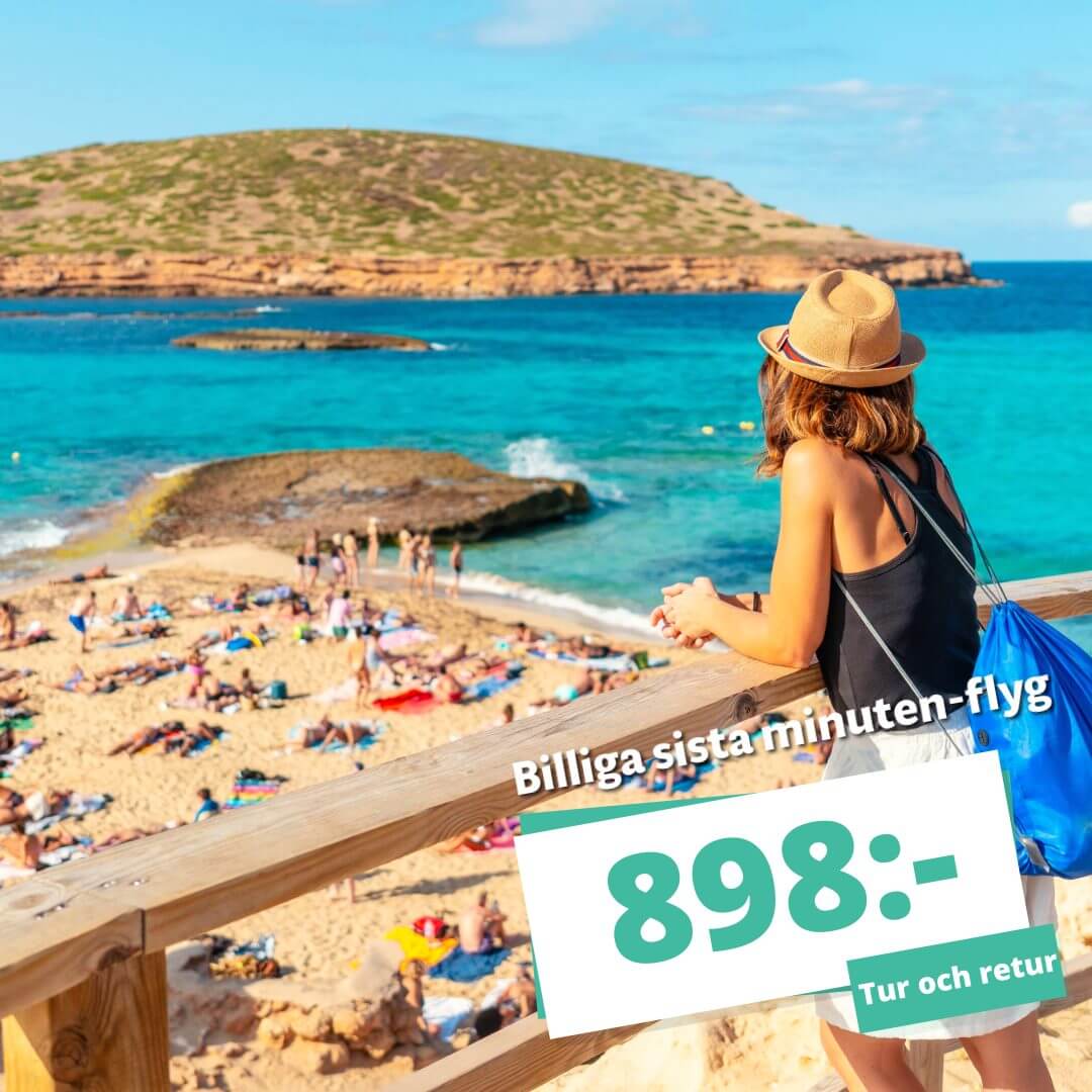 Billiga sista minuten-flyg från endast 898 kr