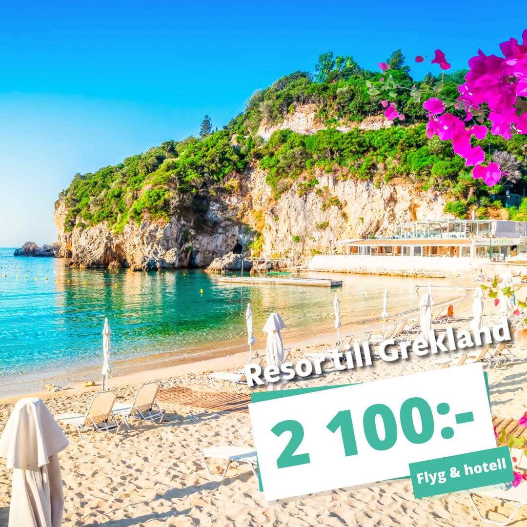 Sista minuten-resor till Grekland – 1 veckas semester från 2 100:-