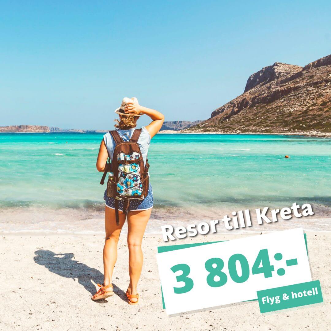 Billiga resor till Kreta 2026 – Boka en vecka från 3 804:-