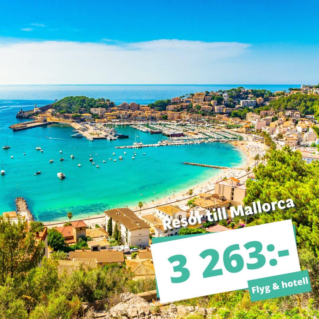 Solsemester på Mallorca – Boka din resa nu från 3 263:-