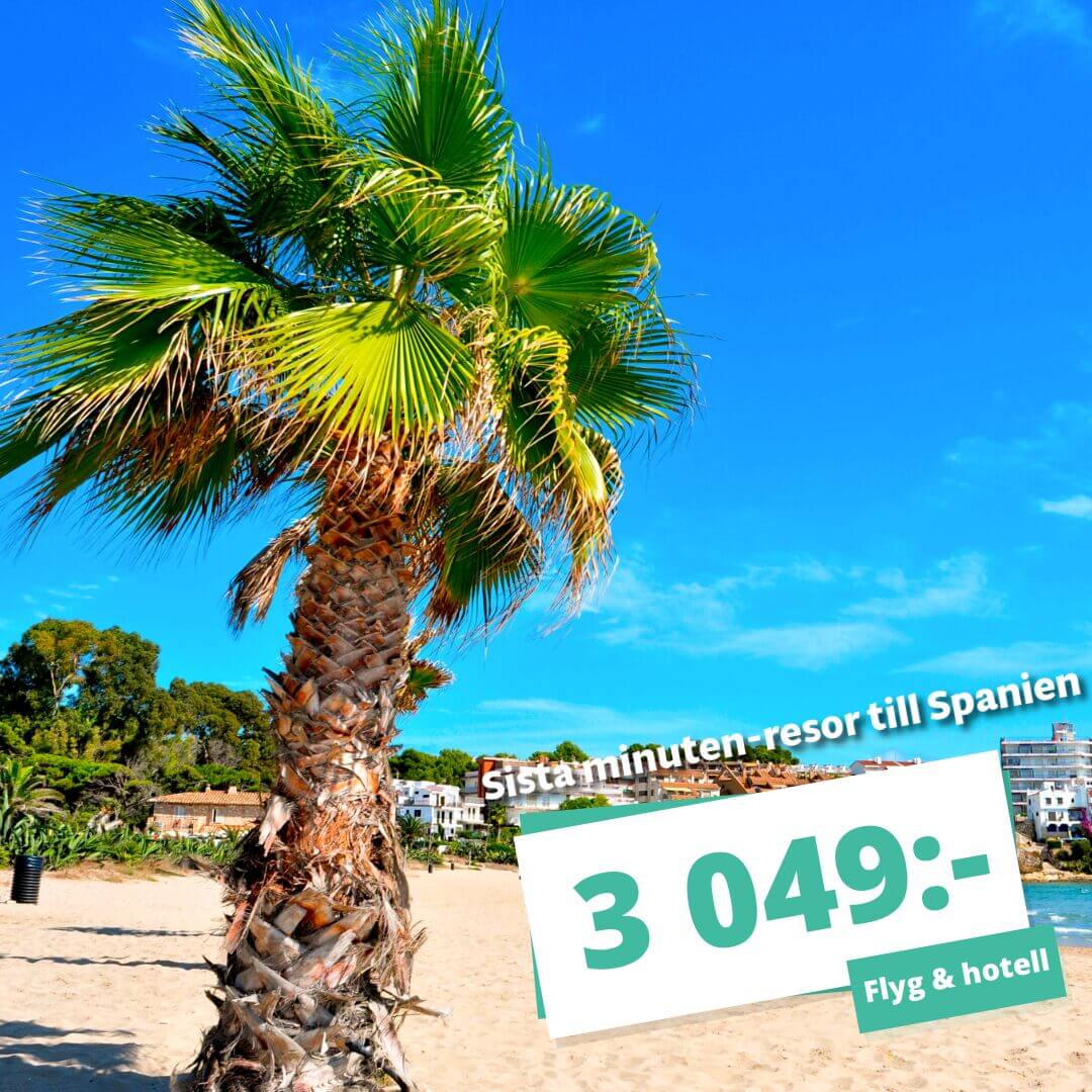 Sista minuten-resor till Spanien – 7 dagars semester från 3 049 kr