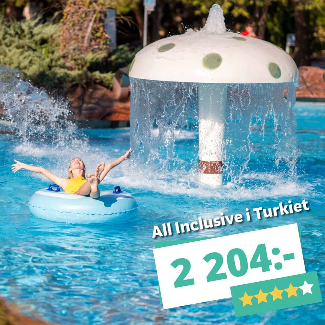 Otroligt billigt! 4★ sista minuten-resor till Turkiet med All Inclusive från 2 204:-