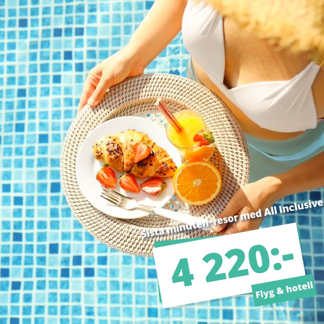 Semester med allt inkluderat – Sista minuten-resor från 4 220 kr inkl. All Inclusive!